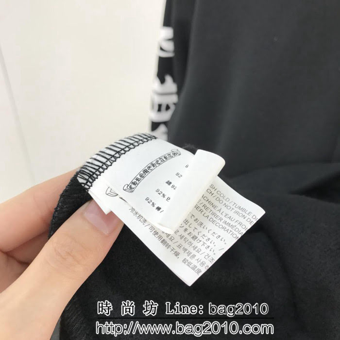 Chrome hearts 克羅心 18ss秋冬新款 梵文印花圖案 加絨加厚拉鏈衛衣 情侶款 ydi1435